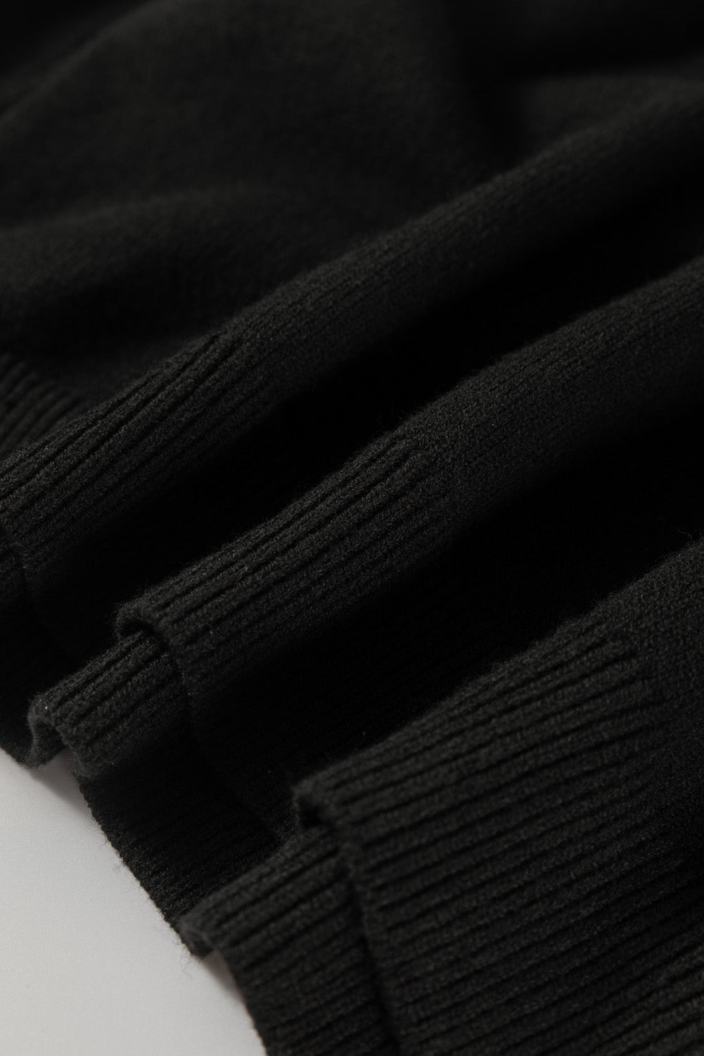 Black Tinsel Merry And Bright Round Neck Plus Size Sweater Dear-Lover Dropshipping